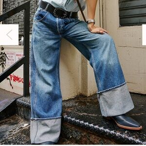 - We The Free Final Countdown Cuffed Low-Rise jeans